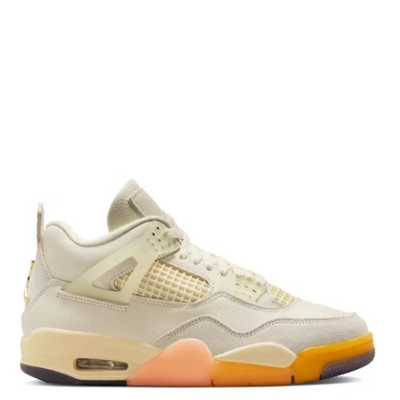 Women's Air Jordan 4 Retro Birds of Paradise Coconut Milk/Metallic Gold/Muslin/Bright Mango/Sundial/Black HV0823-101