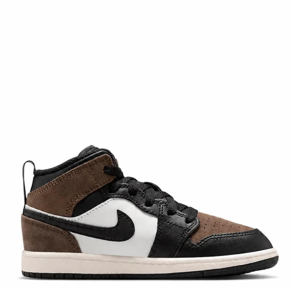Little Kid's Air Jordan 1 Mid Black/Palomino/University Red/Phantom DQ8424-007