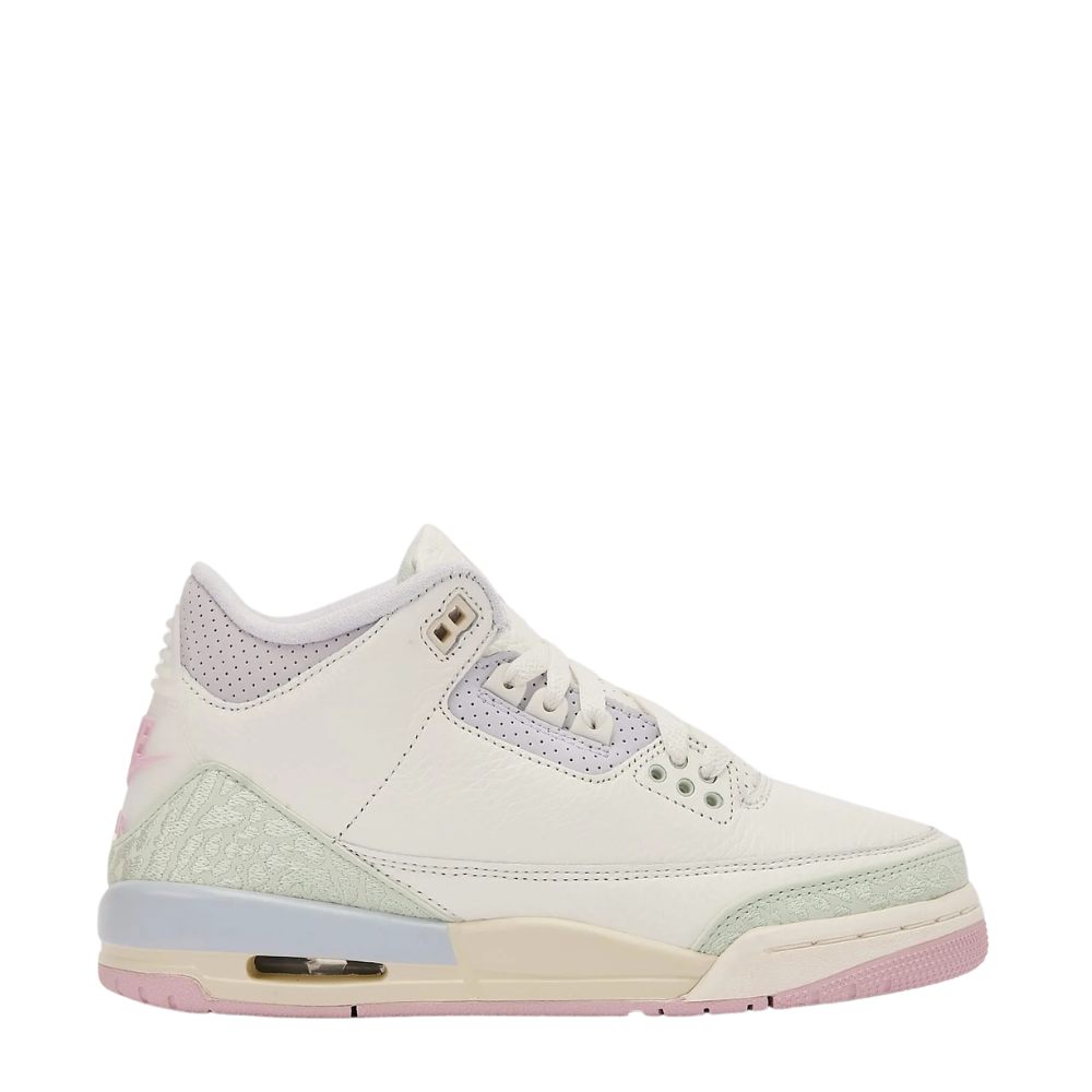 Big Kid's Air Jordan 3 Retro OG Grade School - White & Pastel Multi 1