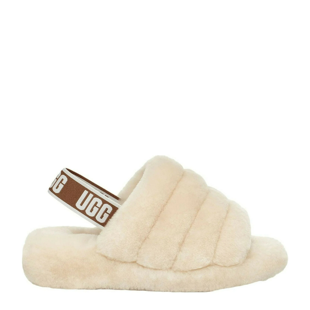 UGG Kid's Fluff Yeah Slides - Natural 1