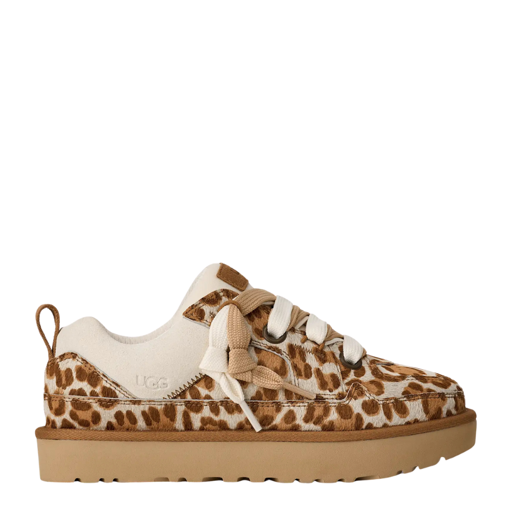 UGG Women's Lo Lowmel Plains Sneaker - Felicity Leopard Jasmine 1