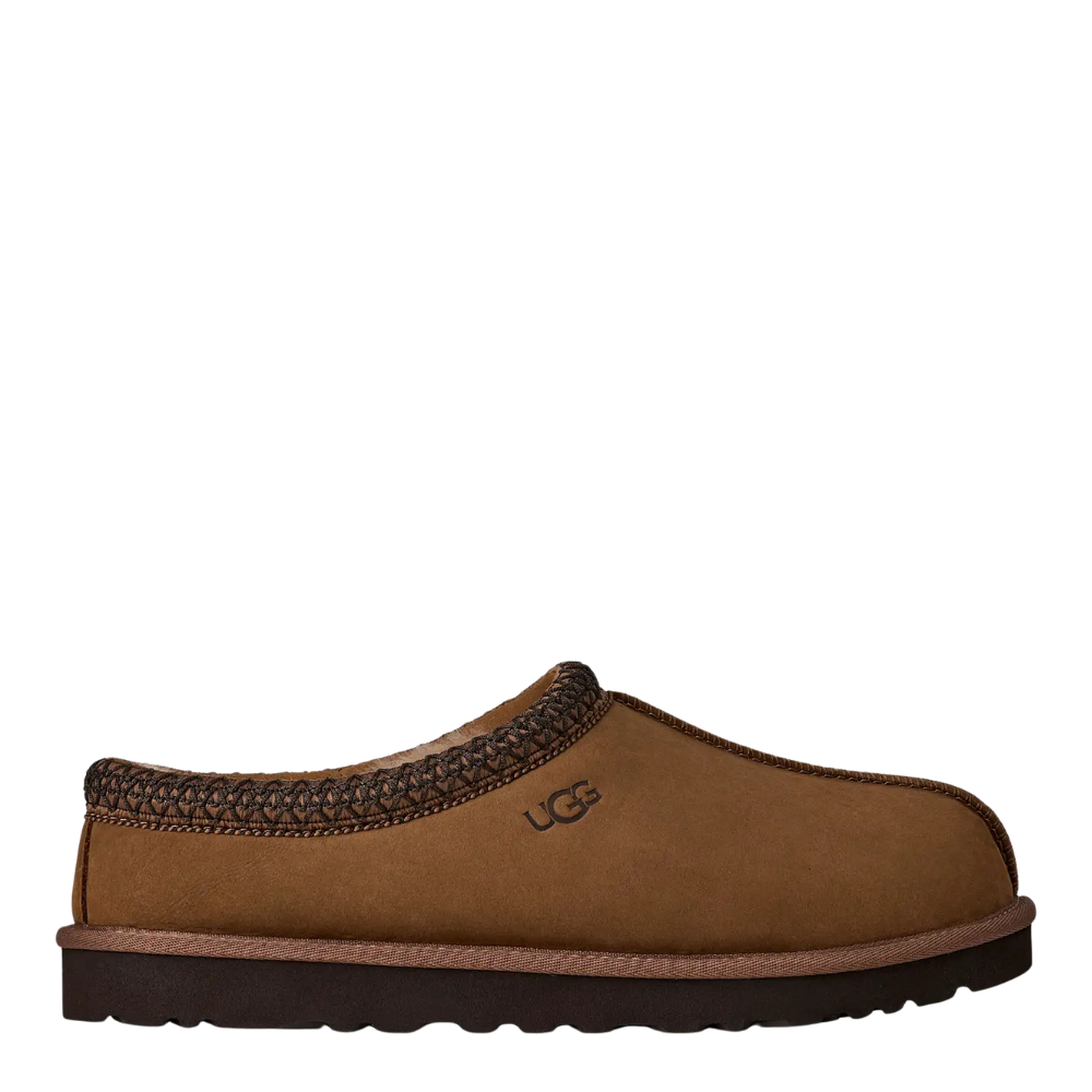 UGG Men's Tasman II Nubuck Slipper - Dark Chestnut 1