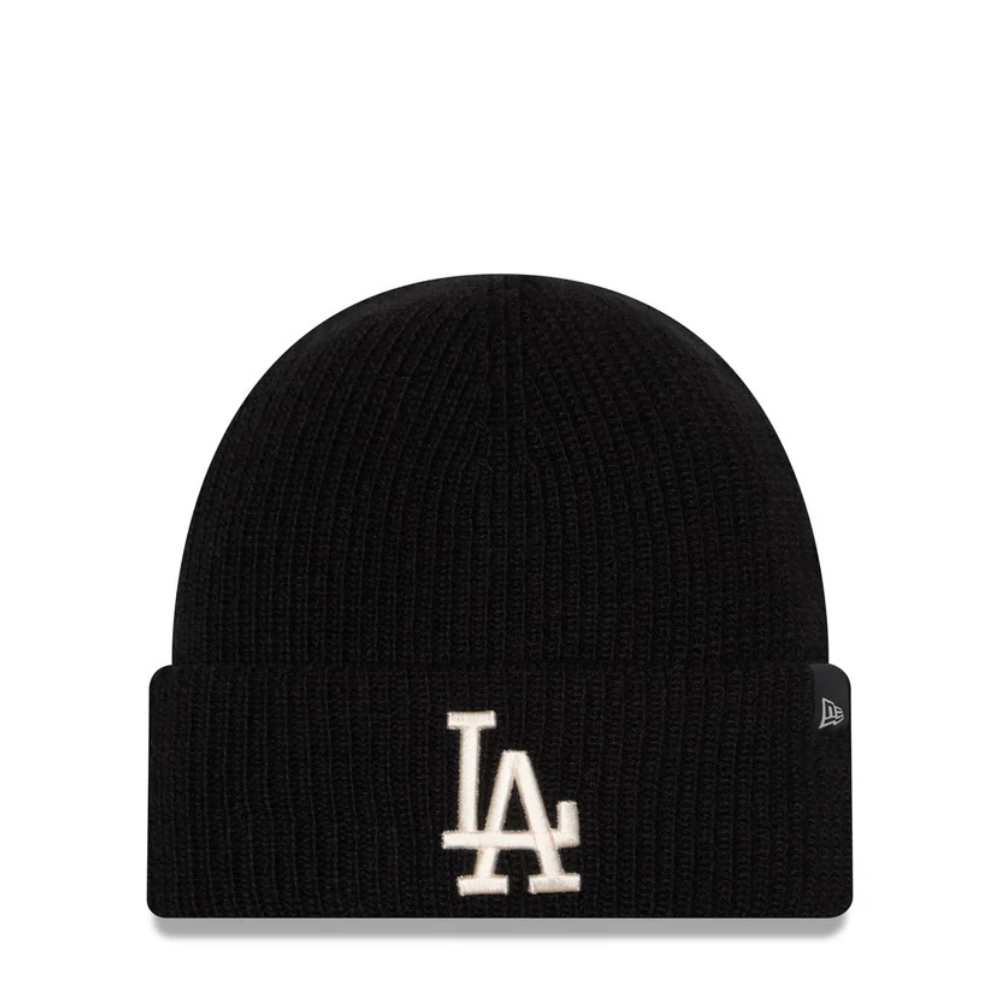 New Era Los Angeles Dodgers Woolen Black Short Cuff Knit Beanie