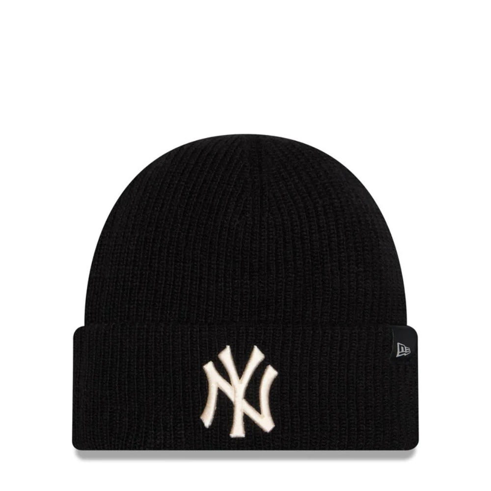 New Era New York Yankees Woolen Black Short Cuff Knit Beanie