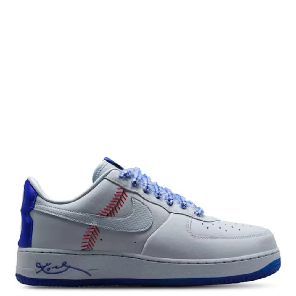 Men's Nike Kobe Air Force 1 Low Dodgers Protro Wolf Grey/Rush Blue IQ3920-001