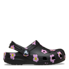 Crocs Toddler Classic Flower Clog - Black