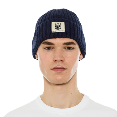 Men's Cult Of Individuality Knit Hat in Midnight Blue