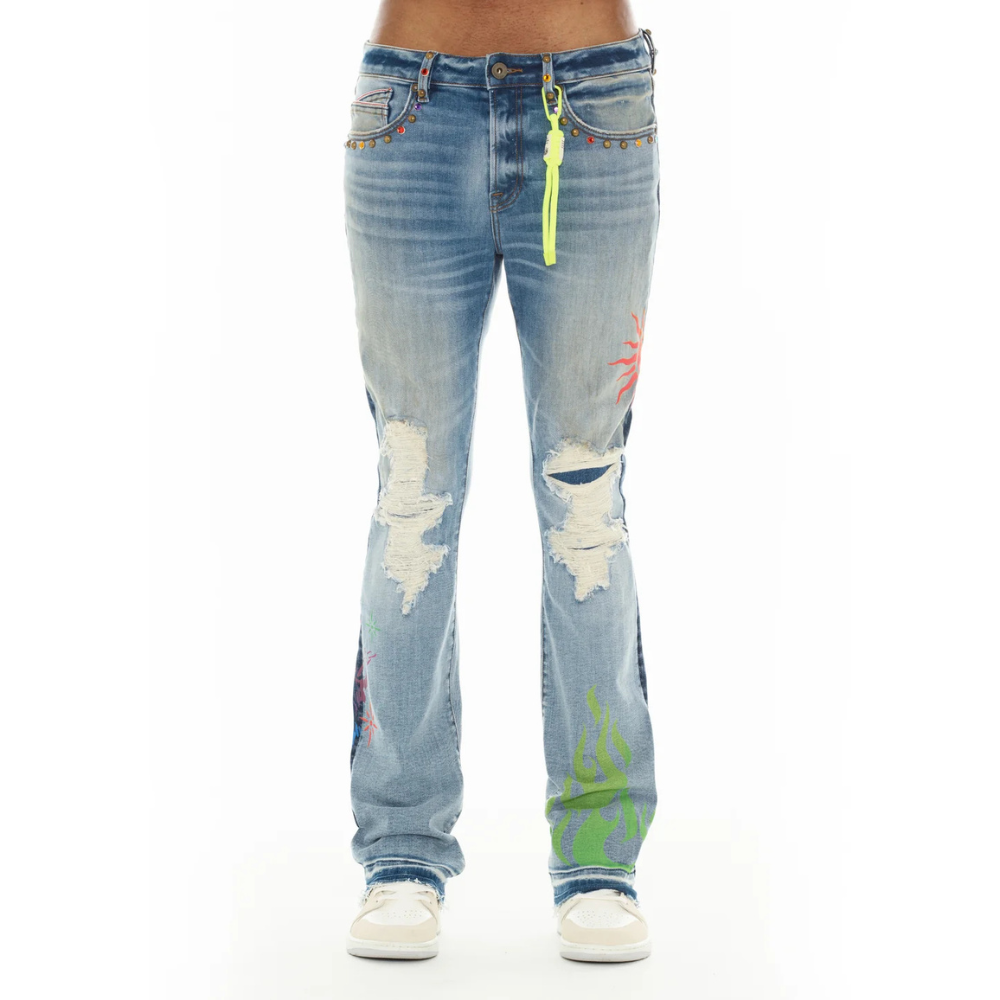 Men's Cult of Individuality Lenny Bootcut 603 Jeans in Sunny Daze