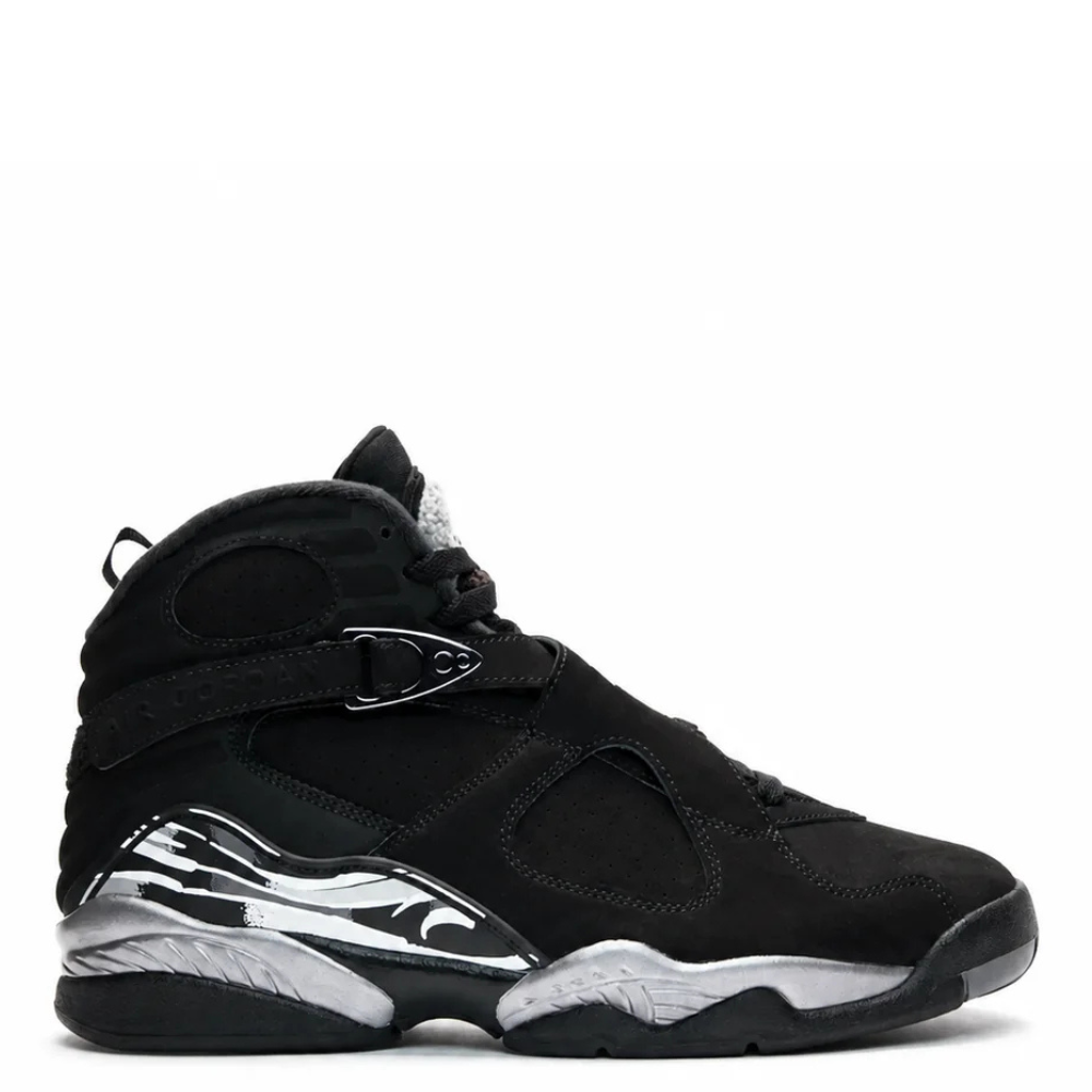 Men's Air Jordan 8 Retro Chrome Black/Chrome 305381-007