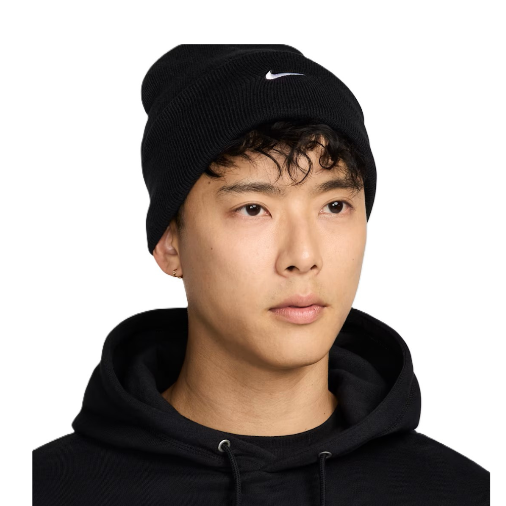Nike Peak Swoosh Cap - Black