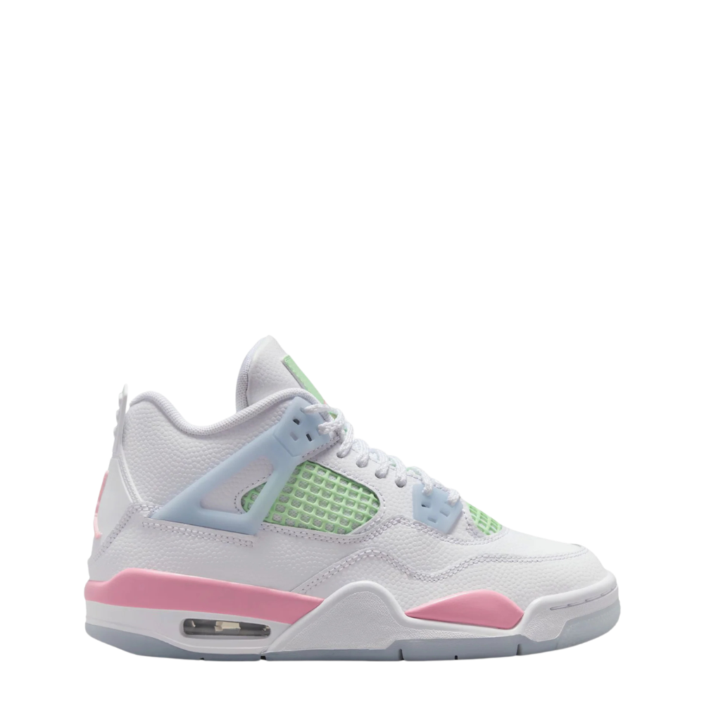 Big Kid's Air Jordan 4 Retro - White & Half Blue 1