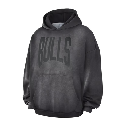 Nike Chicago BullsStandard Issue Men's Therma-FIT Fleece Washed Basketball Hoodie