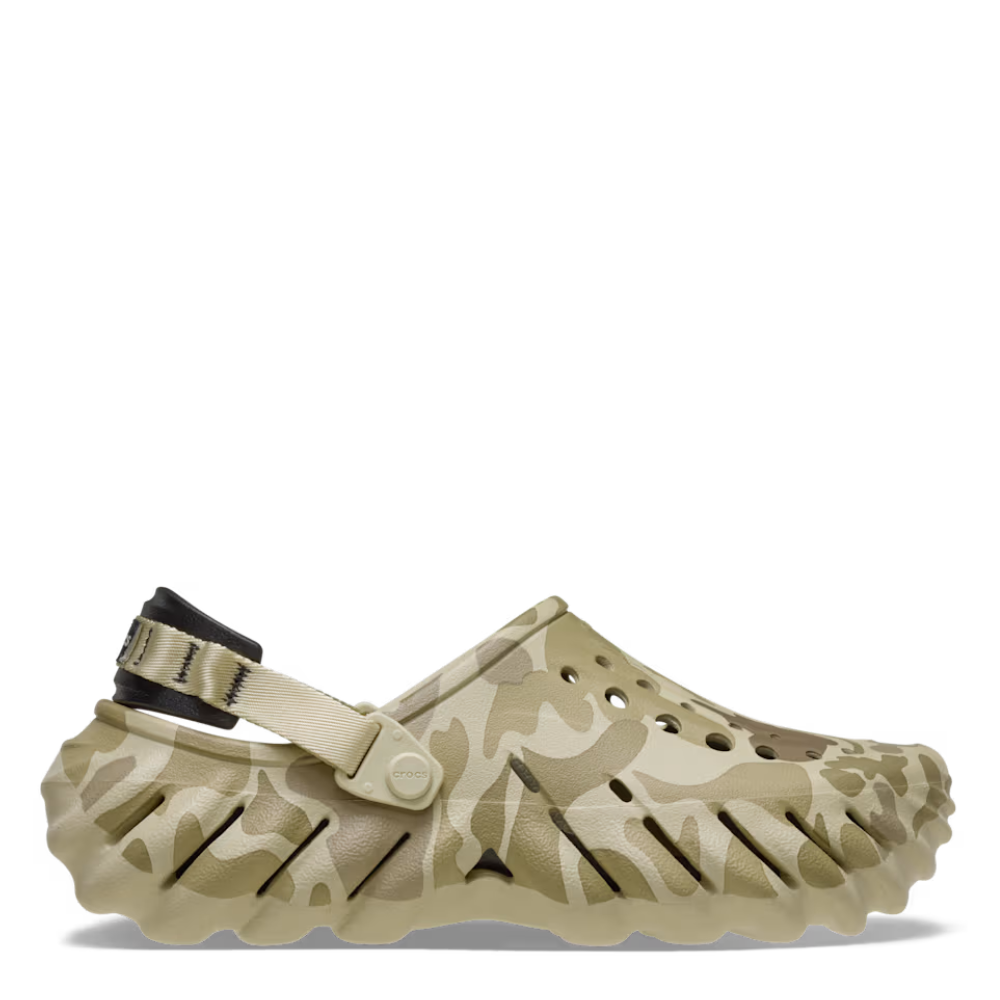 Crocs Men's Echo Duck Camo Clog - Bone/Black 1