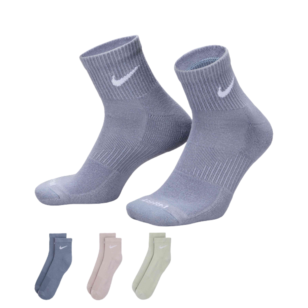 Nike Everyday Plus Cushioned Socks (3 Pairs) - Multi-Colour 1