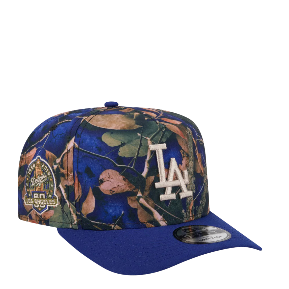New Era Los Angeles Dodgers "Leaves" 9FIFTY A-Frame Snapback Hat. 1