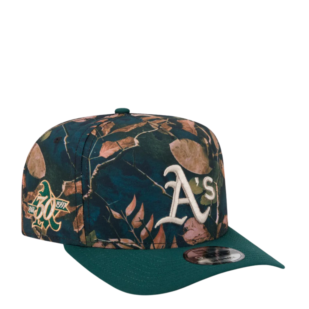 New Era Oakland Athletics "Leaves" Two Tone Edition 9FIFTY A-Frame Snapback Hat 1