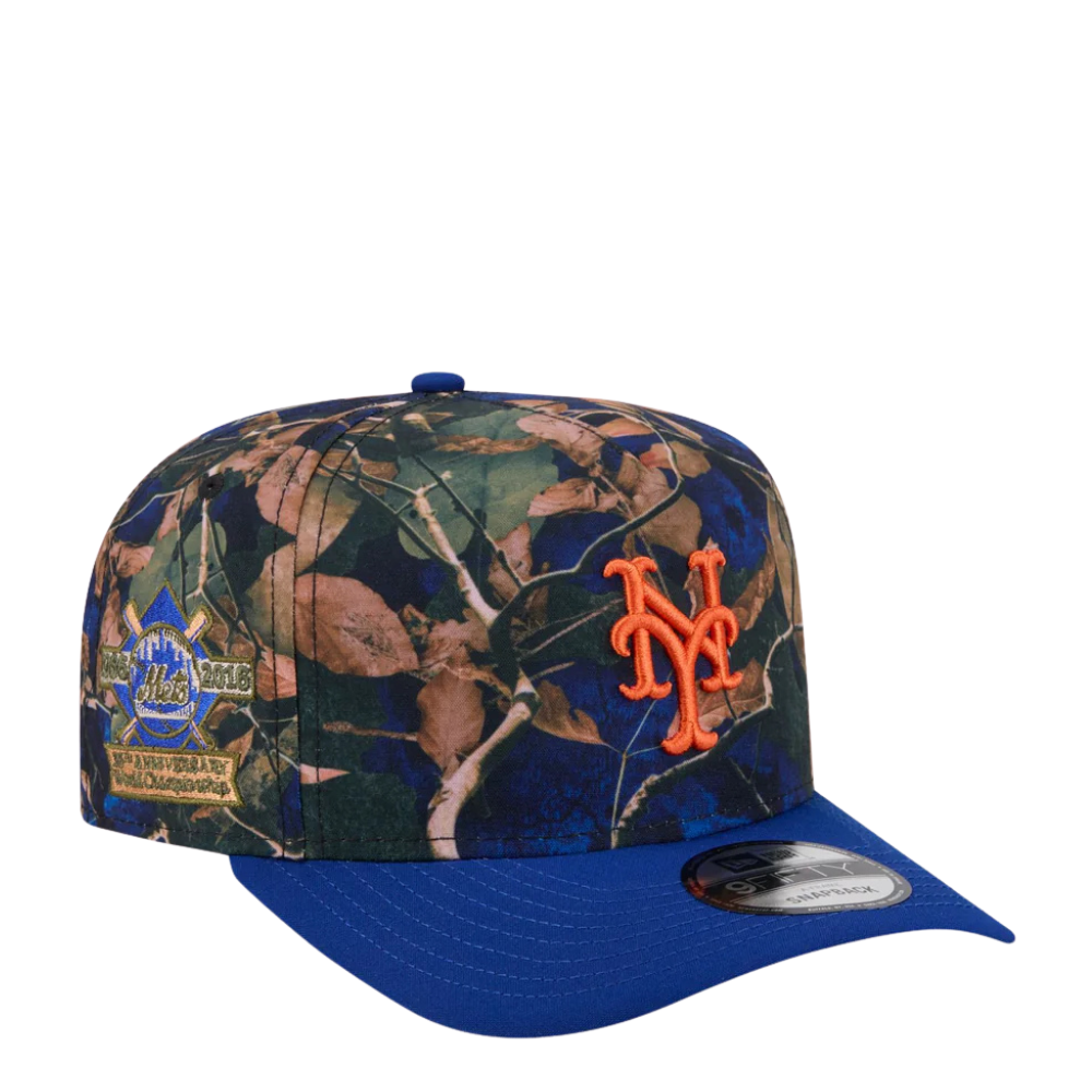 New Era New York Mets "Leaves" Anniversary 9FIFTY A-Frame Snapback Hat 1