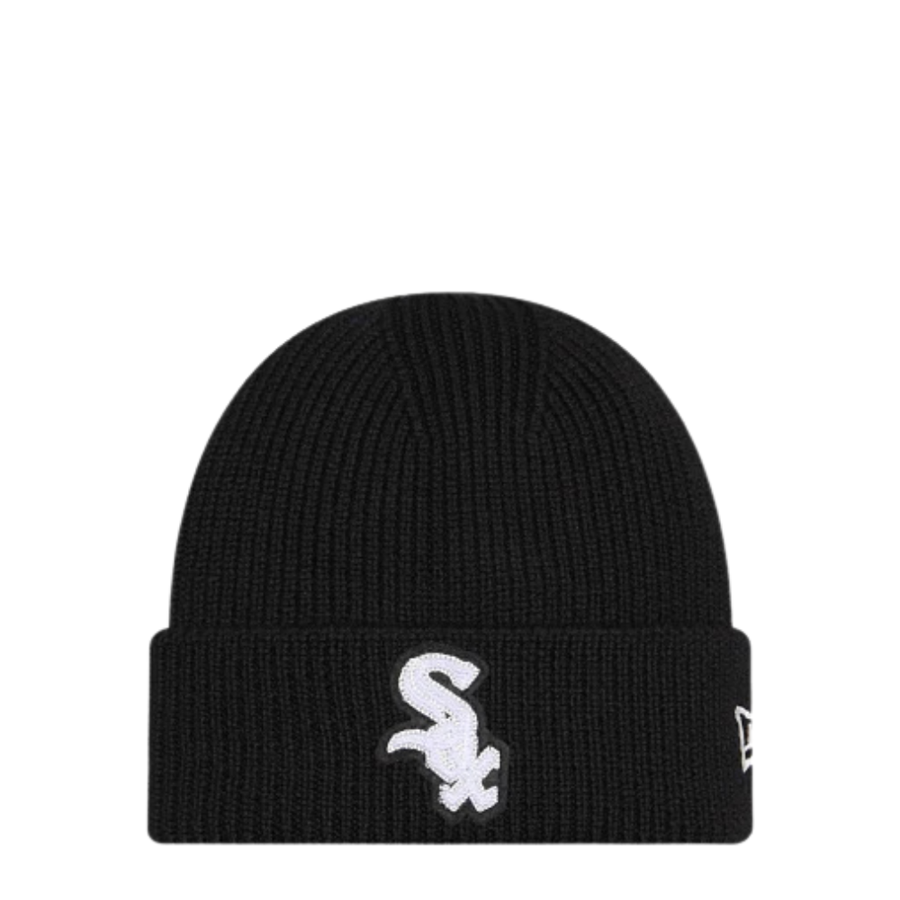 New Era Chicago White Sox Cashmere Black Cuff Knit Hat 1