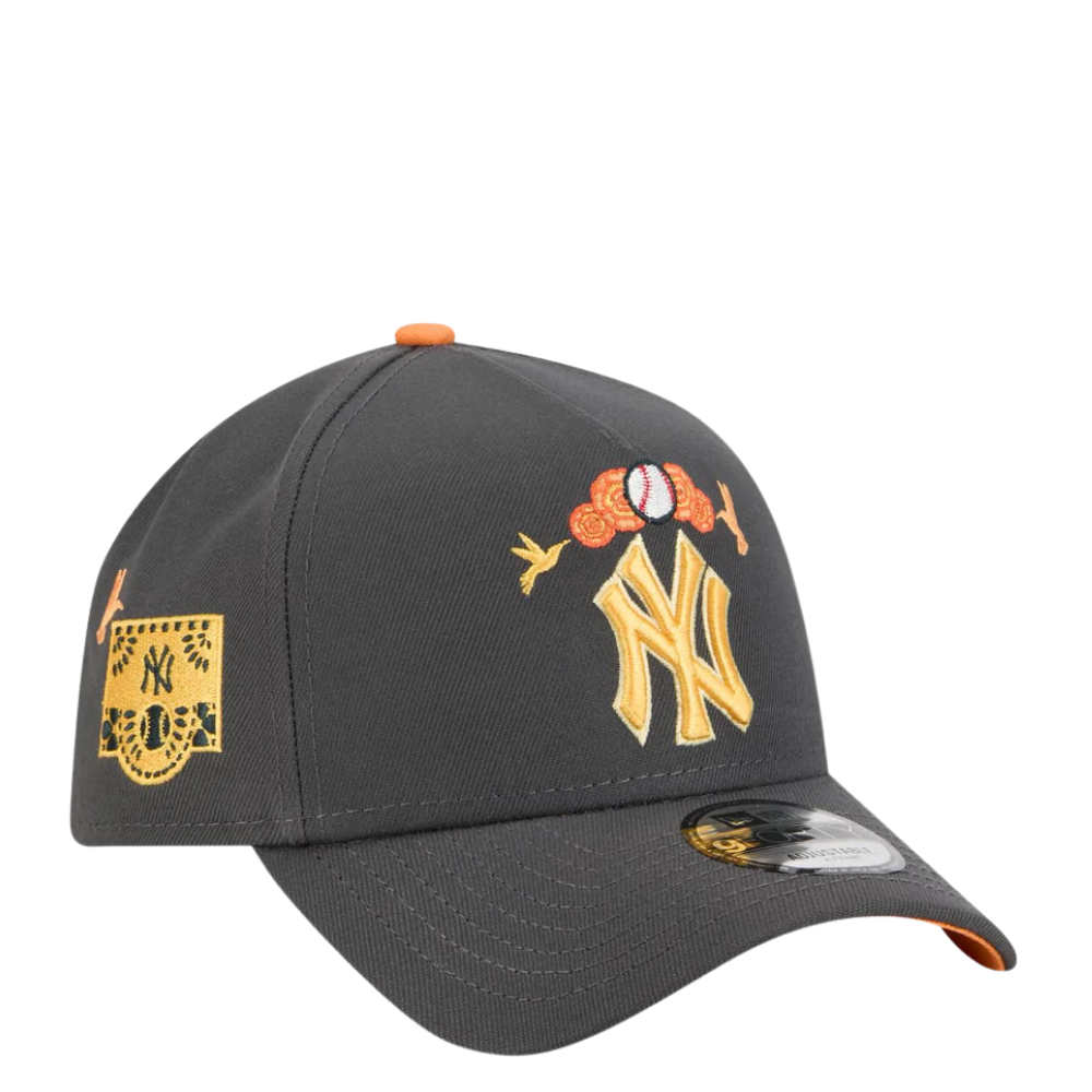 New Era New York Yankees Day of the Dead (Dia De Muertos) 9FORTY A-Frame Snapback Hat 1