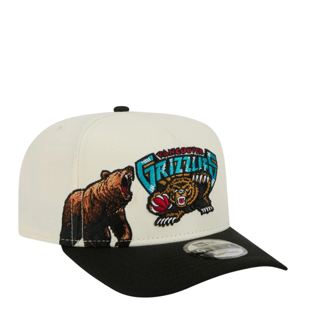 New Era Vancouver Grizzlies "Illustrated Mascot" 9FIFTY A-Frame Snapback Hat 1