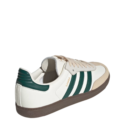 Adidas Women's Samba OG Shoes - Off White/Collegiate Green & Sand Strata 4