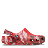 Crocs Kids' Classic Marbled Clog - Red/Black Marble