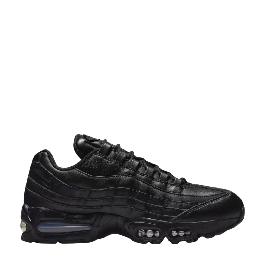 Men's Nike Air Max 95 Big Bubble Leather - Triple Black 1