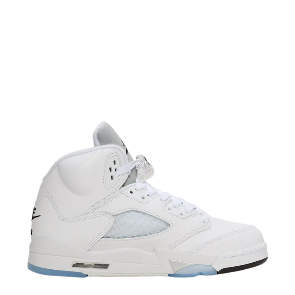 Big Kid's Air Jordan 5 Retro OG - White/Black & Metallic 1