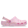 Crocs Kids' Classic Paint Splatter Clog - Pink/Multi-color