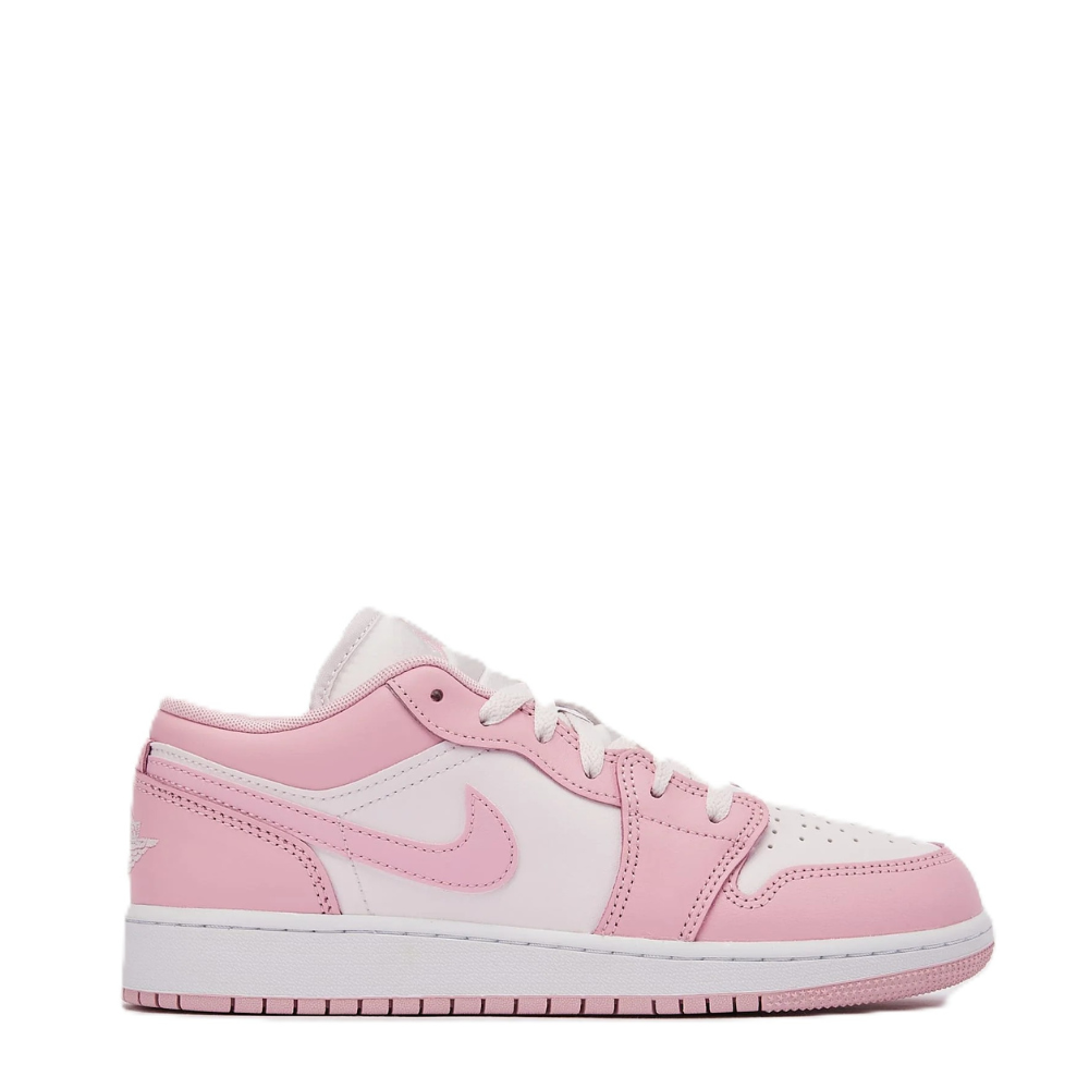 Big Kid's Air Jordan 1 Low - Medium Soft Pink/White & Pearl Pink 1