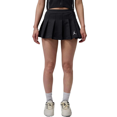 Womens Jordan Brooklyn 010 Pleated Skirt Black/White IF1372-010