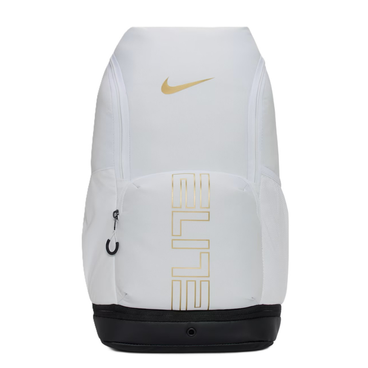 Nike Varsity Elite Backpack - White/Black &amp; Metallic Gold