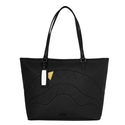 Sprayground Blacked Out Embossed Gold Tooth Tote
