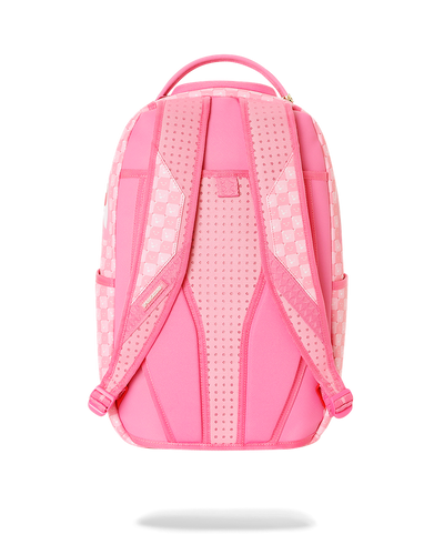 Sprayground Pink New Check Faces Backpack