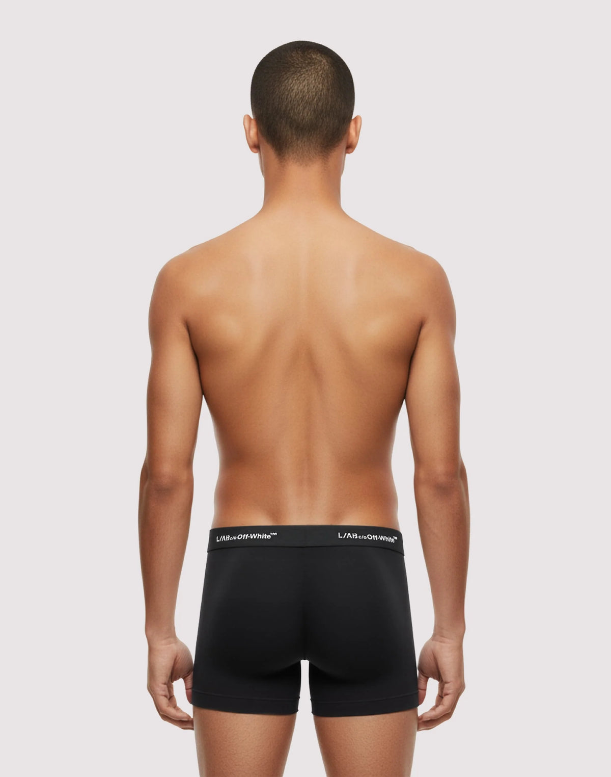 Men's Off White L/AB 6 Inch Boxer Briefs 3-Pack Black lab9200058-001