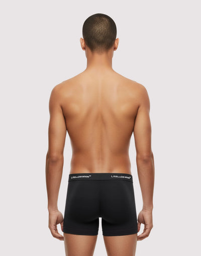 Men's Off White L/AB 6 Inch Boxer Briefs 3-Pack Black lab9200058-001