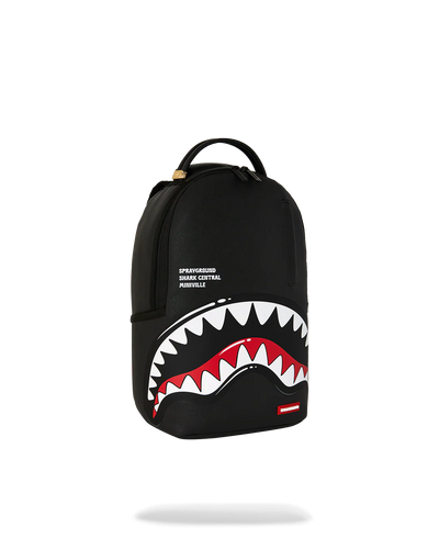 Sprayground Black Toon Shark Mini Backpack