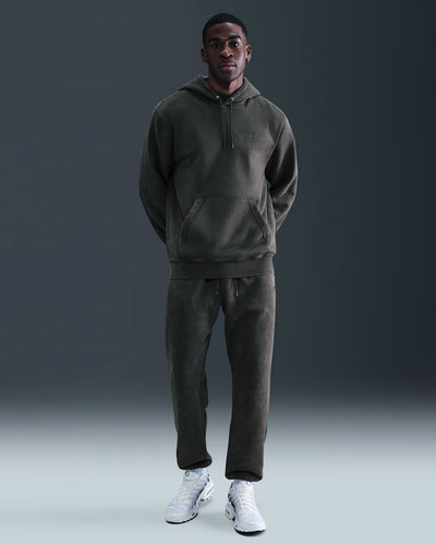 Men's Nike Sportswear Club Washed Fleece Hoodie Anthracite/Anthracite IQ1219-060