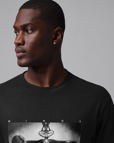 Men's Jordan Brooklyn Space Jam Wings Crew-Neck T-Shirt Black IX8621-010
