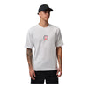 Men's Jordan Broken Records Graphic Short Sleeve T Shirt - White/Infrared 23
