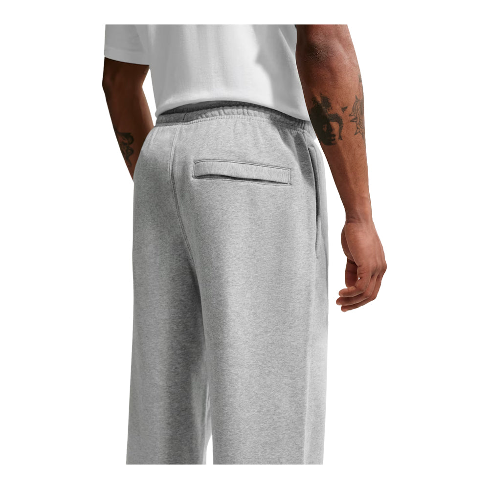 Men's Nike Club Open-Hem Fleece Pants - Gray