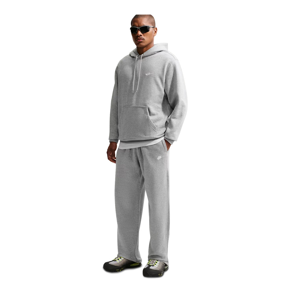Men's Nike Club Open-Hem Fleece Pants - Gray