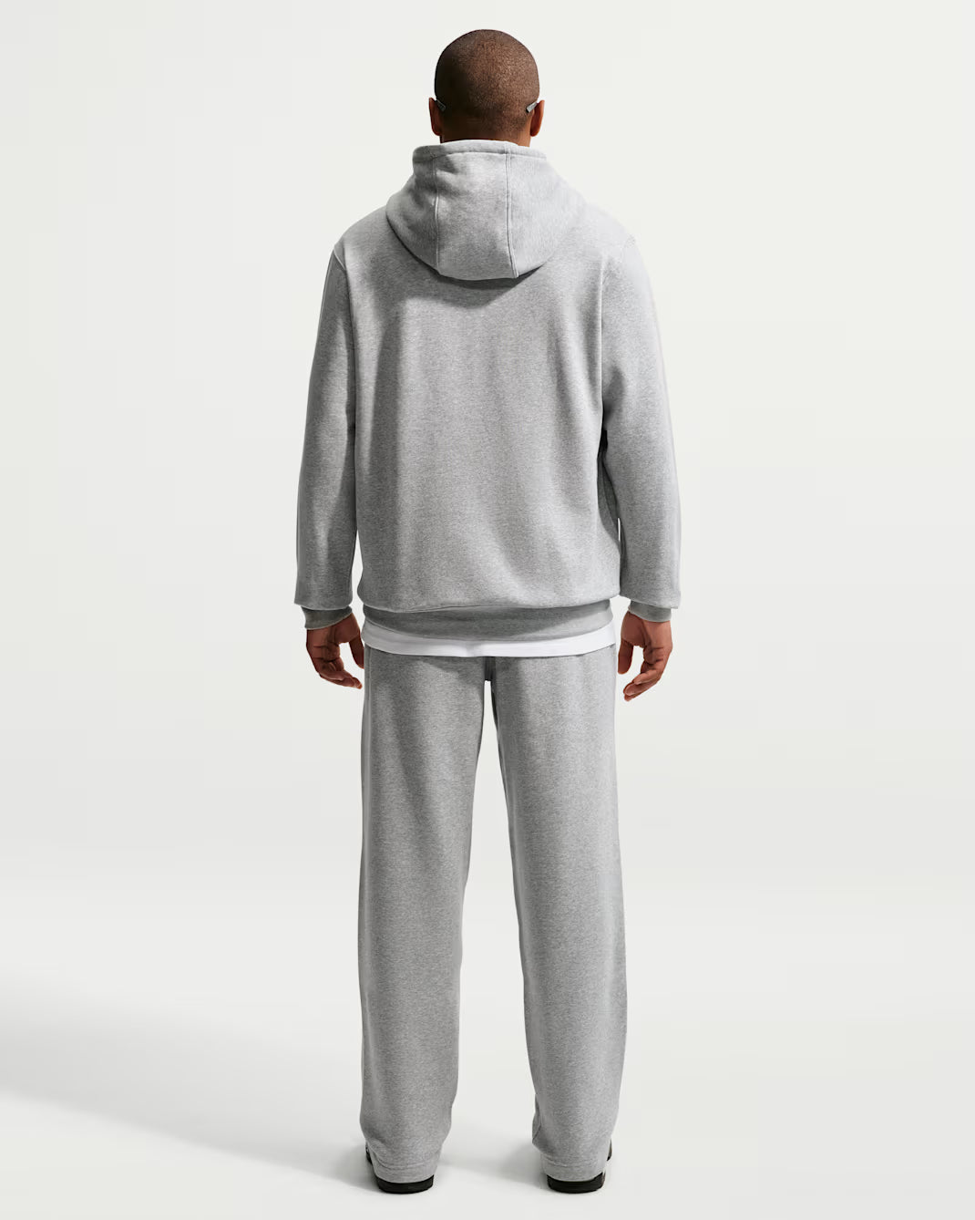 Men's Nike Club Open-Hem Fleece Pants - Gray