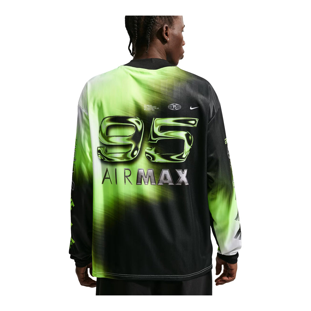 Men's Nike Culture of Football Dri-FIT Long-Sleeve Soccer Jersey - Volt/Black/White 4