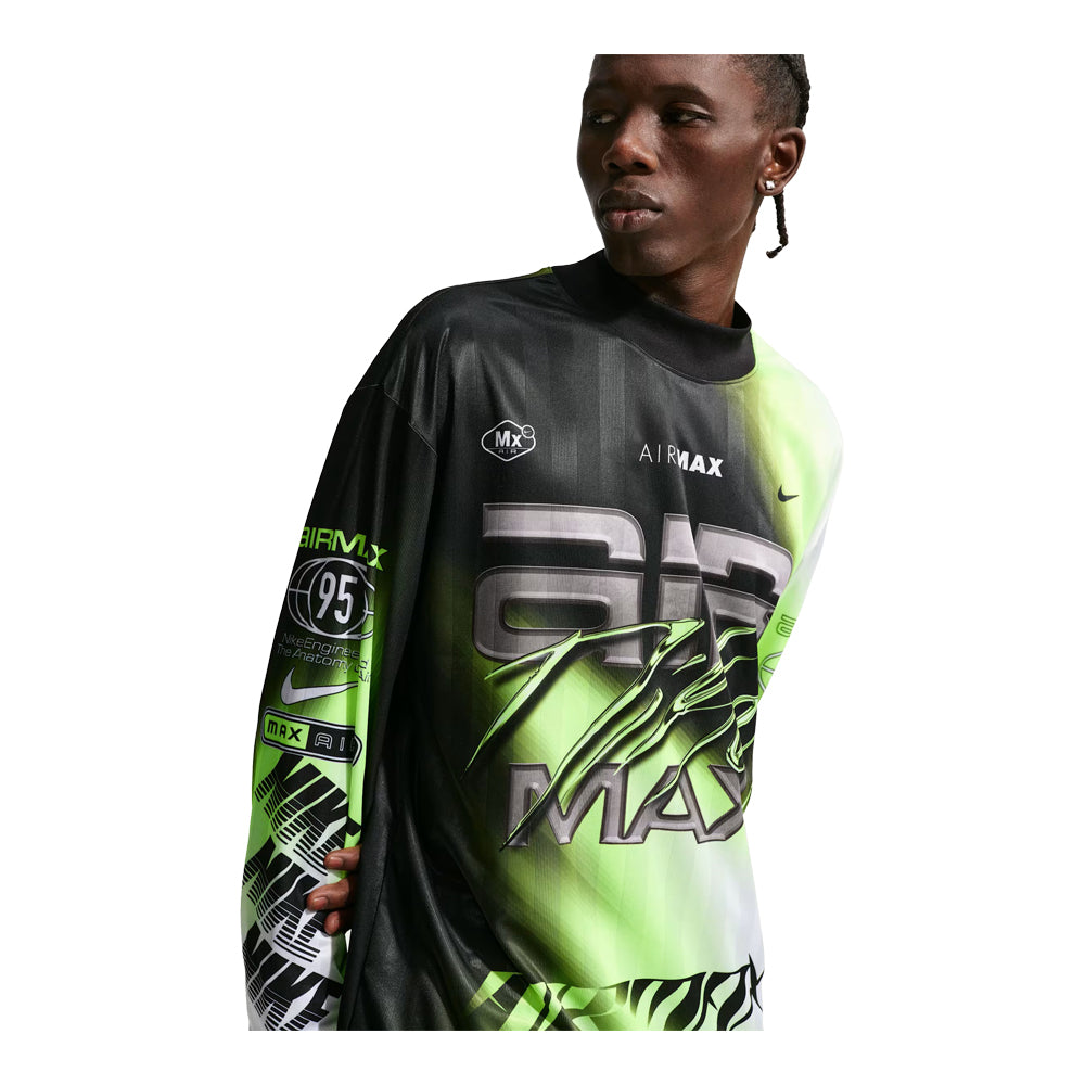 Men's Nike Culture of Football Dri-FIT Long-Sleeve Soccer Jersey - Volt/Black/White 5