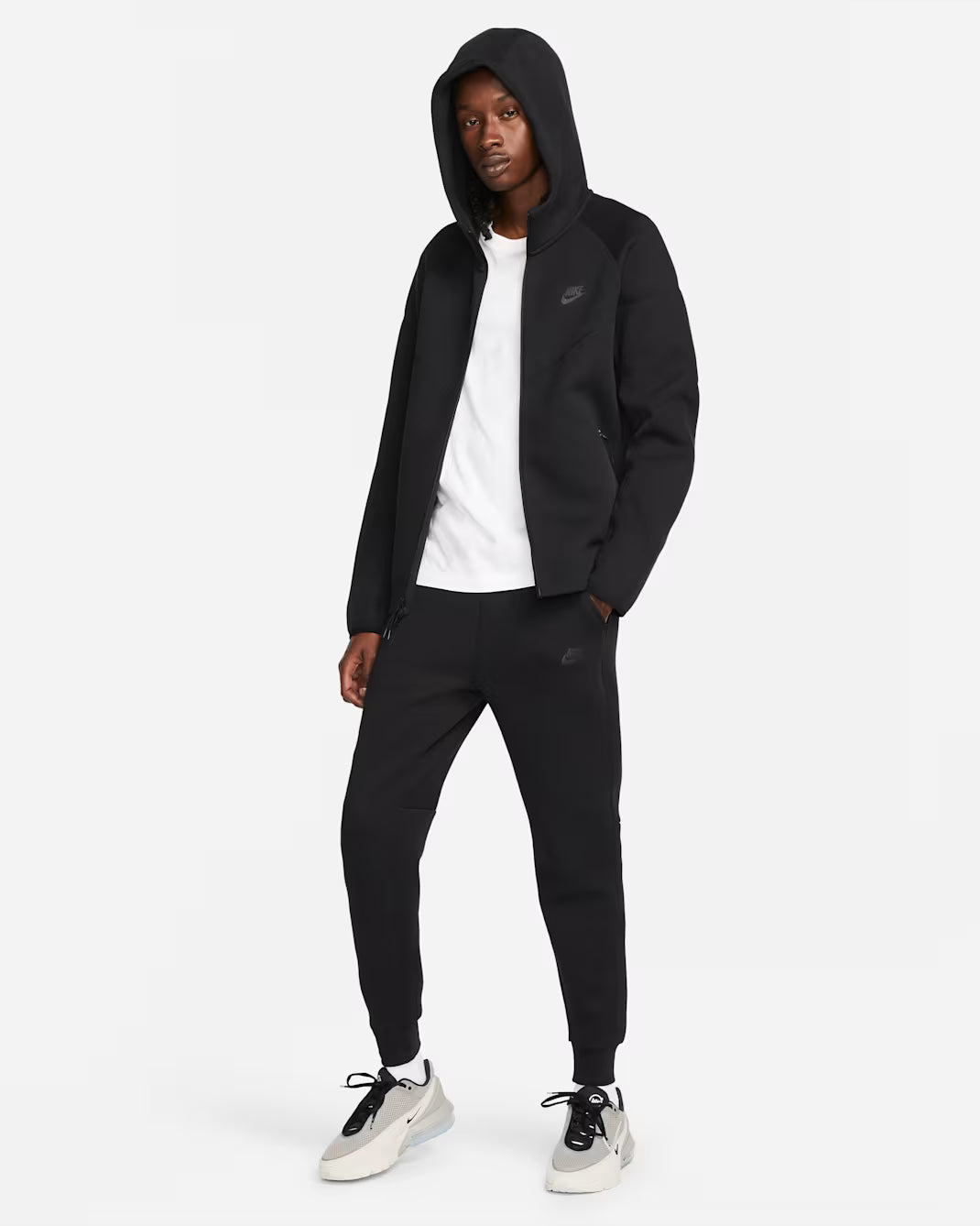 Men's Nike Sportswear Tech Fleece Windrunner Full-Zip Hoodie Black/Black II4587-365