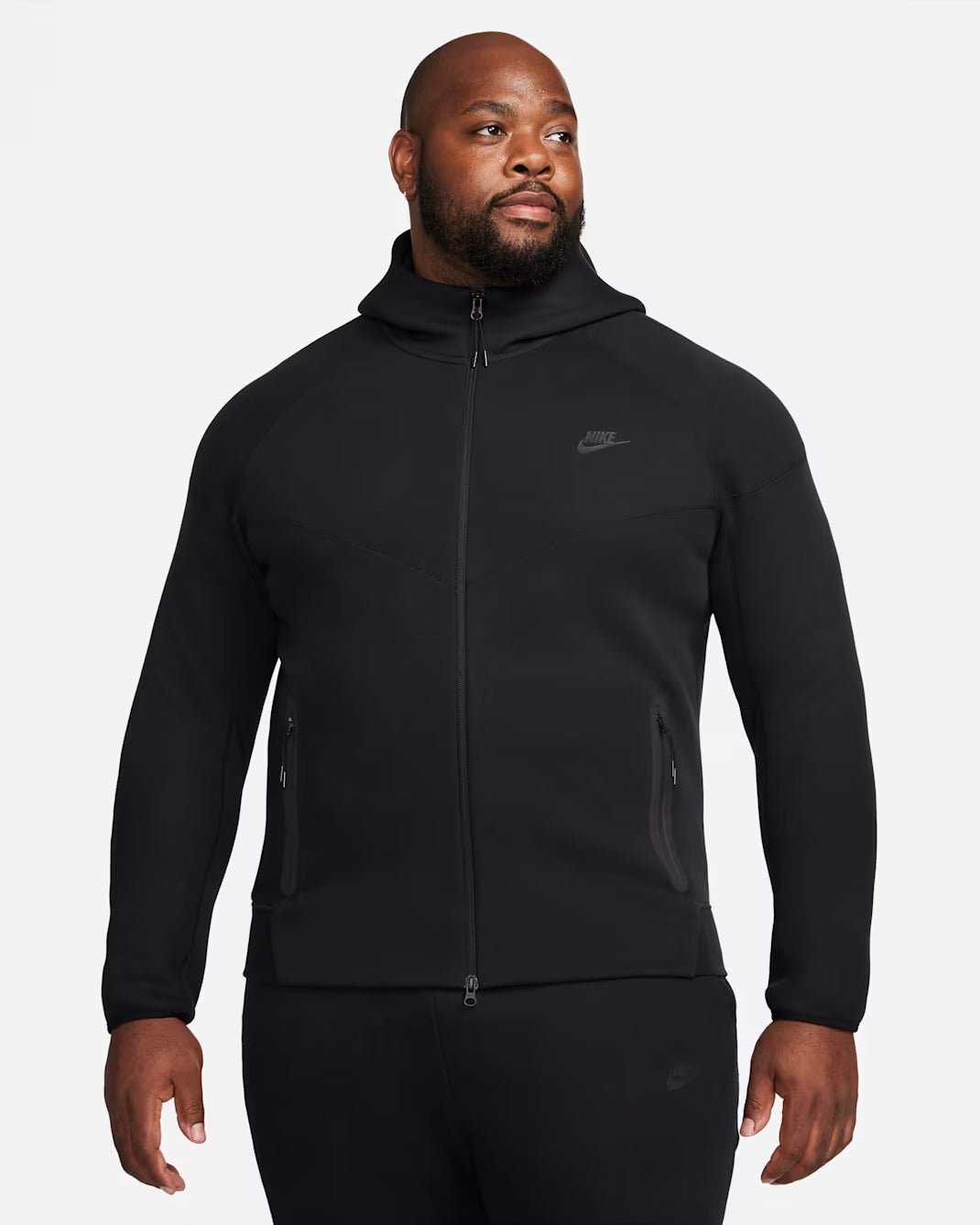 Men's Nike Sportswear Tech Fleece Windrunner Full-Zip Hoodie Black/Black II4587-365