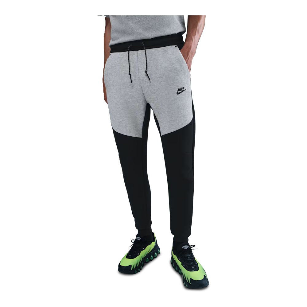 Men's Nike Tech Fleece Joggers - Black & Dark Grey Heather