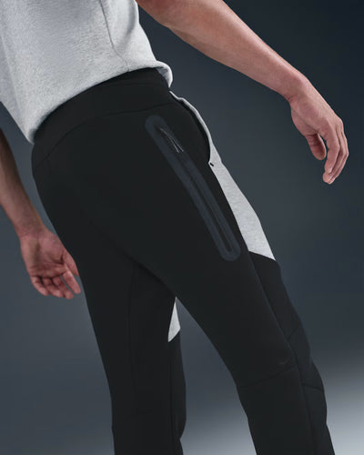 Men's Nike Tech Fleece Joggers - Black & Dark Grey Heather