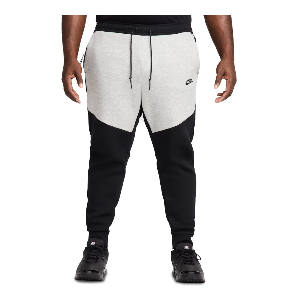 Men's Nike Tech Fleece Joggers - Black & Dark Grey Heather